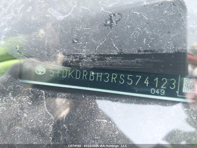 5TDKDRBH3RS574123 Toyota Highlander Le/xle/xse/limited/platinum
