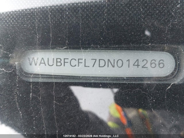 12574182 :رقم المزاد ، WAUBFCFL7DN014266 vin ، 2013 Audi A4 Premium مزاد بيع