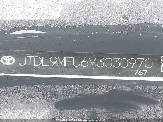 JTDL9MFU6M3030970 Toyota Prius Le/xle