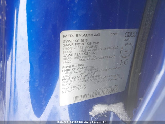 WA16AAGU3S2011288 Audi New Q5 2.0t Technik