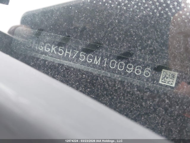 3HGGK5H75GM100966 Honda FIT EX