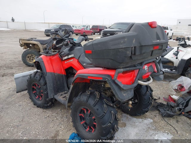 2012 Can-am Outlander 650 Xt მანქანა იყიდება აუქციონზე, vin: 3JBEKHJ10CJ000253, აუქციონის ნომერი: 12574230