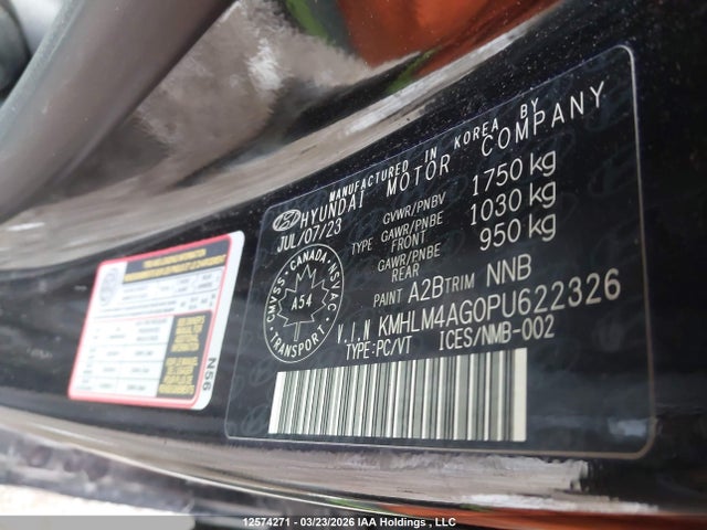 Aukcja sprzedaży 2023 Hyundai Elantra Preferred Ivt With Tech Package, vin: KMHLM4AG0PU622326, numer aukcji: 12574271