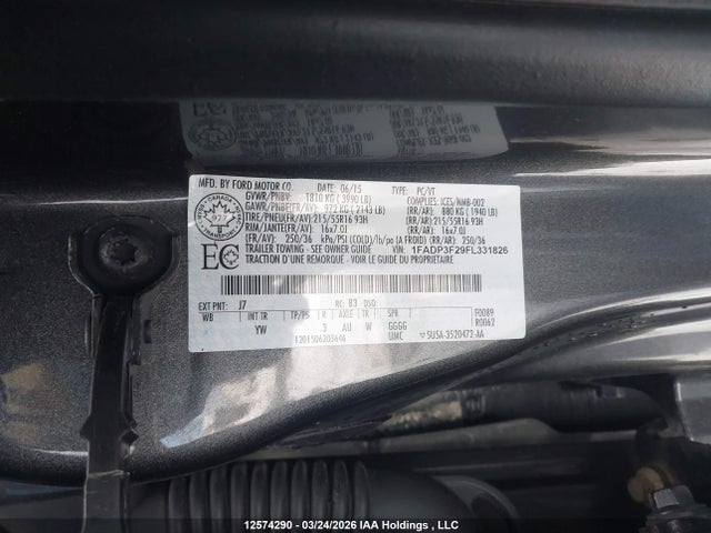 Aukcja sprzedaży 2015 Ford Focus Se, vin: 1FADP3F29FL331826, numer aukcji: 12574290