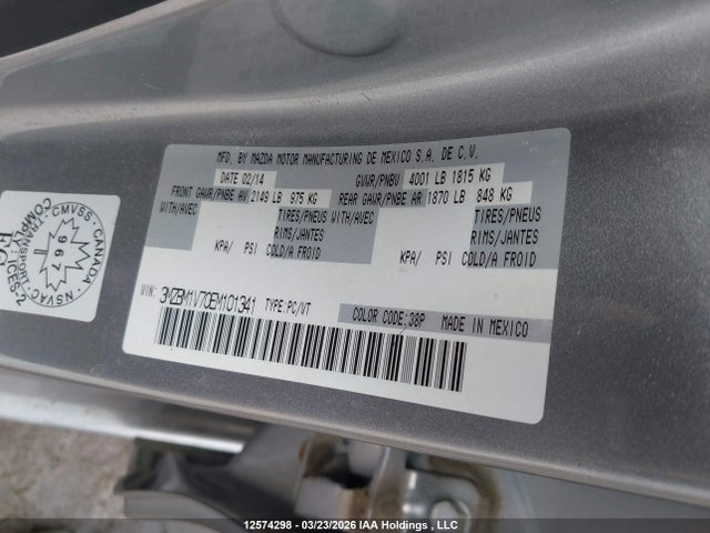 Aukcja sprzedaży 2014 Mazda 3 Touring, vin: 3MZBM1V70EM101341, numer aukcji: 12574298