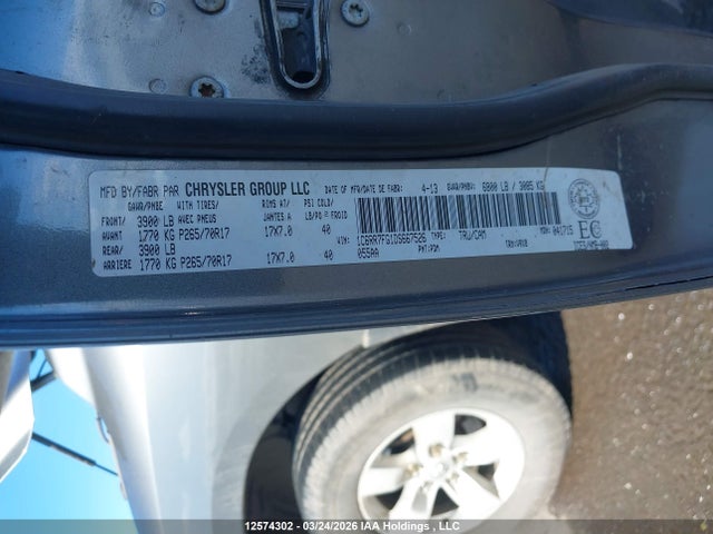 Aukcja sprzedaży 2013 Dodge Ram 1500, vin: 1C6RR7FG1DS667526, numer aukcji: 12574302