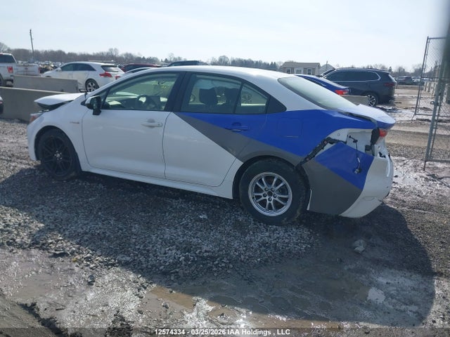 12574334 :رقم المزاد ، JTDBAMDE8MJ026185 vin ، 2021 Toyota Corolla Base W/li Battery/hybrid مزاد بيع