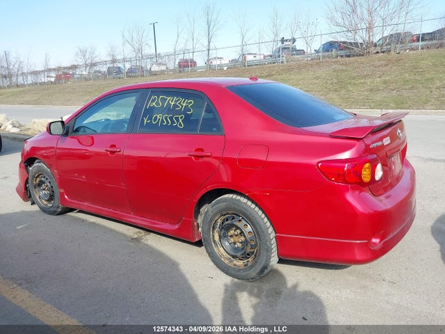 12574343 :رقم المزاد ، 2T1BU40E39C095558 vin ، 2009 Toyota Corolla S مزاد بيع
