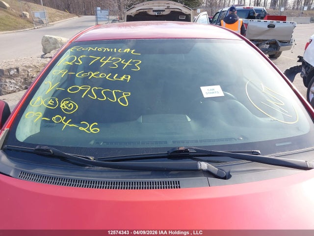 12574343 :رقم المزاد ، 2T1BU40E39C095558 vin ، 2009 Toyota Corolla S مزاد بيع