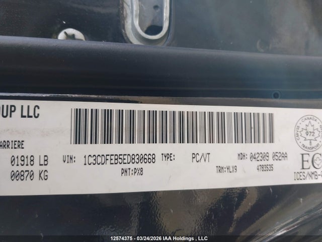 Aukcja sprzedaży 2014 Dodge Dart Gt, vin: 1C3CDFEB5ED830668, numer aukcji: 12574375