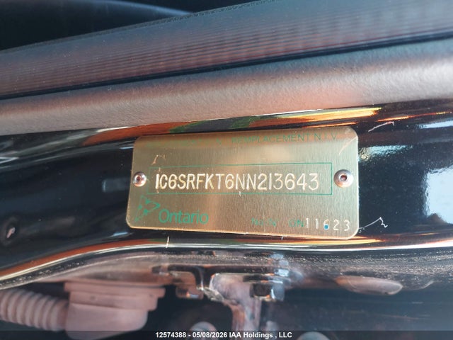 2022 Ram 1500 Longhorn მანქანა იყიდება აუქციონზე, vin: 1C6SRFKT6NN213643, აუქციონის ნომერი: 12574388