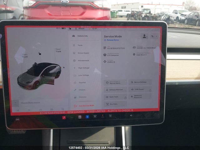 12574402 :رقم المزاد ، 5YJ3E1EA9JF027531 vin ، 2018 Tesla Model 3 Long Range/mid Range مزاد بيع