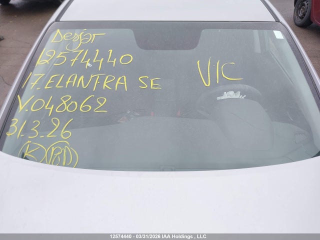 Продаж на аукціоні авто 2017 Hyundai Elantra Se, vin: 5NPD74LF3HH048062, номер лоту: 12574440