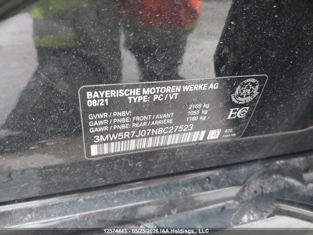 3MW5R7J07N8C27523 BMW 330i Xdrive