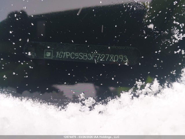 2015 Chevrolet Cruze მანქანა იყიდება აუქციონზე, vin: 1G1PC5SB3F7278093, აუქციონის ნომერი: 12574470