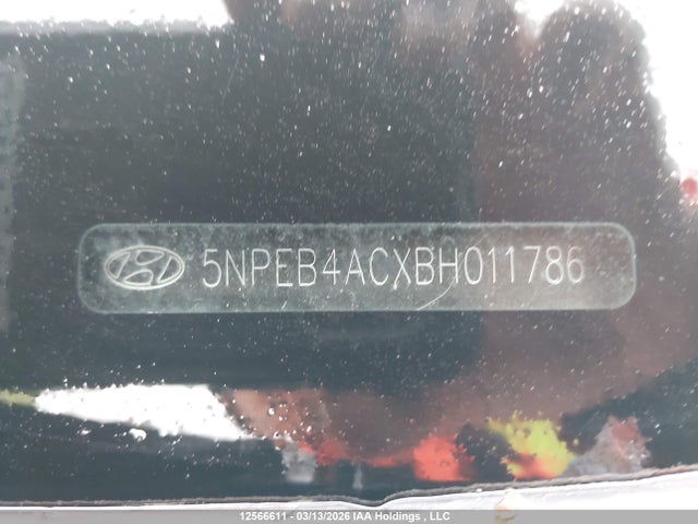Aukcja sprzedaży 2011 Hyundai Sonata Gl, vin: 5NPEB4ACXBH011786, numer aukcji: 12566611