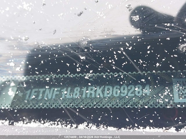 12574489 :رقم المزاد ، 1FTNF1L81RKD69284 vin ، 2024 Ford F-150 Xl مزاد بيع