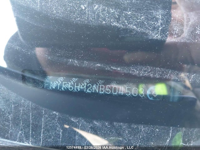 Продажа на аукционе авто 2022 Honda Pilot Touring 8p, vin: 5FNYF6H92NB504503, номер лота: 12574499