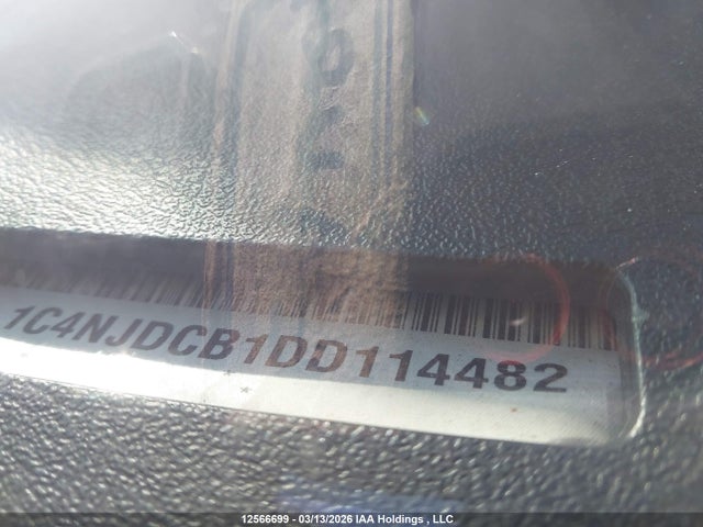 2013 Jeep Compass Limited მანქანა იყიდება აუქციონზე, vin: 1C4NJDCB1DD114482, აუქციონის ნომერი: 12566699