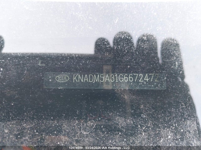 KNADM5A31G6672472 KIA Rio Ex/ex+ W/sunroof/lx/lx+/lx+ Eco/sx