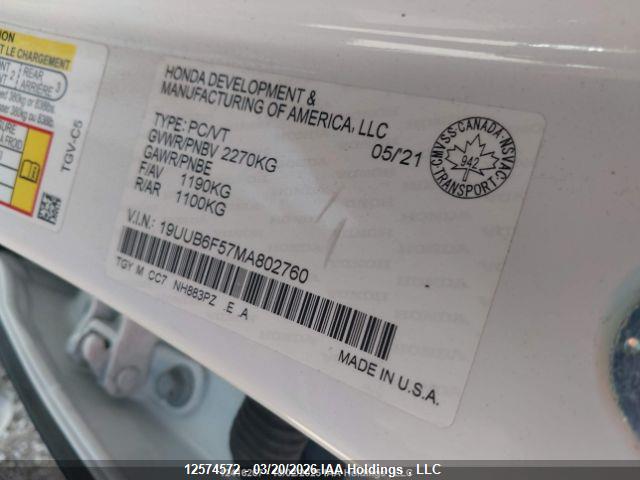 Acura Tlx A-spec 2021 19UUB6F57MA802760 Image 9