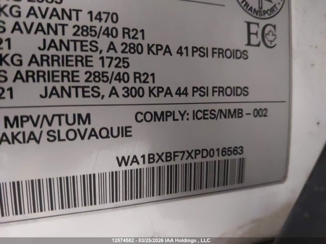 WA1BXBF7XPD016563 Audi Q7