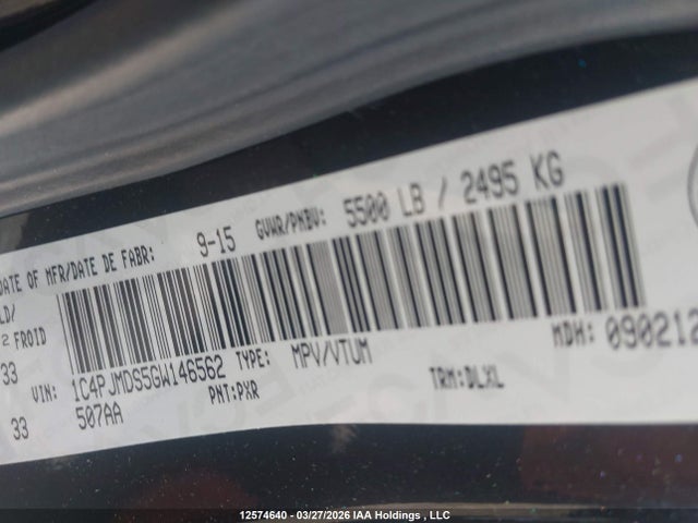 1C4PJMDS5GW146562 Jeep Cherokee Limited