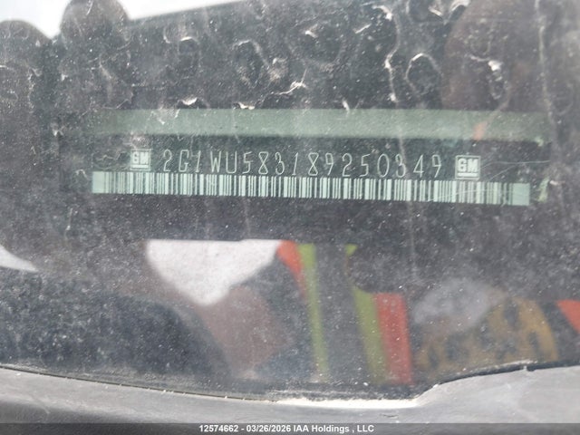 2008 Chevrolet Impala Ltz მანქანა იყიდება აუქციონზე, vin: 2G1WU583189250349, აუქციონის ნომერი: 12574662