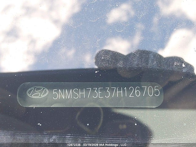 Aukcja sprzedaży 2007 Hyundai Santa Fe Gls, vin: 5NMSH73E37H126705, numer aukcji: 12572336