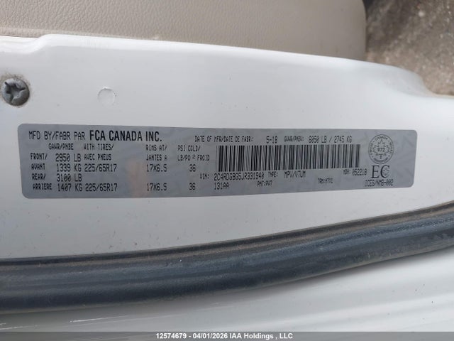 2C4RDGBG5JR331940 Dodge Grand Caravan Se