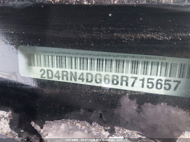 Aukcja sprzedaży 2011 Dodge Grand Caravan Se/sxt, vin: 2D4RN4DG6BR715657, numer aukcji: 12574695