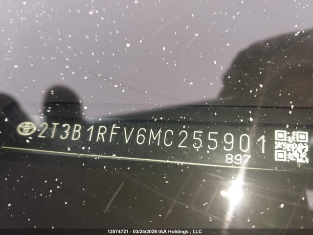 2021 Toyota Rav4 Le მანქანა იყიდება აუქციონზე, vin: 2T3B1RFV6MC255901, აუქციონის ნომერი: 12574721