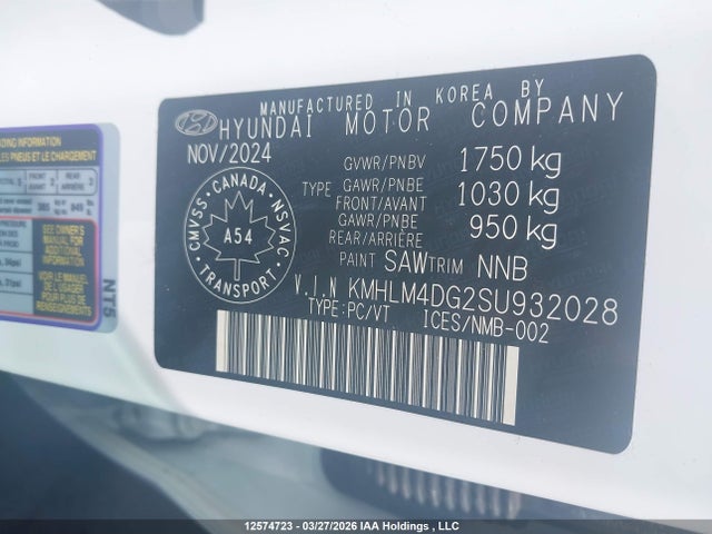 Продажа на аукционе авто 2025 Hyundai Elantra Essential, vin: KMHLM4DG2SU932028, номер лота: 12574723