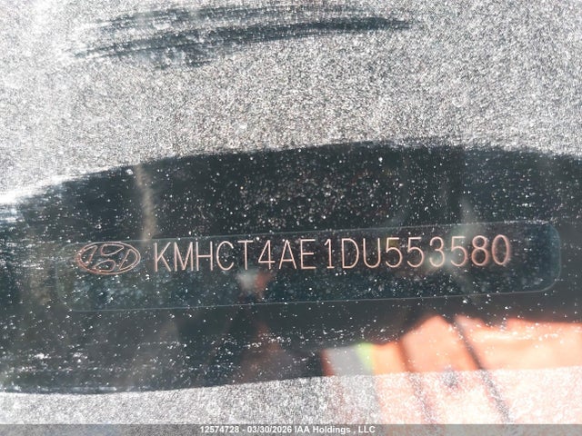 12574728 :رقم المزاد ، KMHCT4AE1DU553580 vin ، 2013 Hyundai Accent Gls/gs مزاد بيع