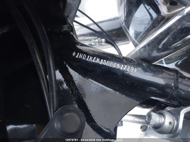 2013 Harley-davidson Flhtk Electra Glide Ultra Ltd მანქანა იყიდება აუქციონზე, vin: 1HD1KEM13DB651789, აუქციონის ნომერი: 12574761