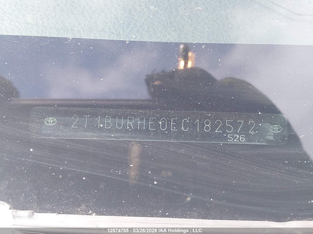 2014 Toyota Corolla S მანქანა იყიდება აუქციონზე, vin: 2T1BURHE0EC182572, აუქციონის ნომერი: 12574765