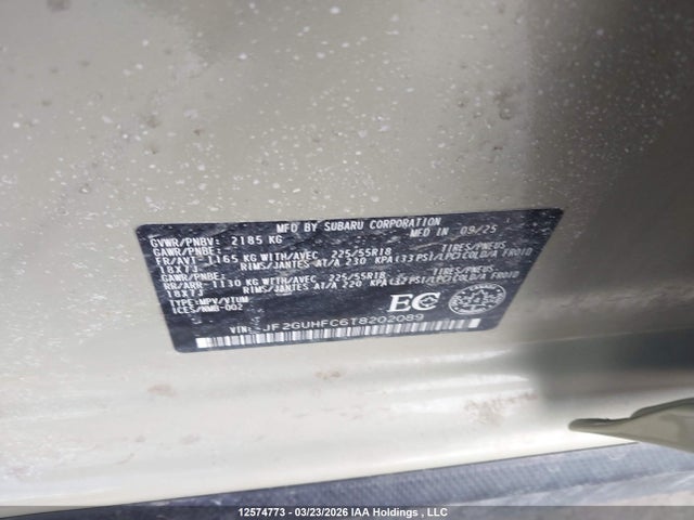JF2GUHFC6T8202089 Subaru Crosstrek Onyx
