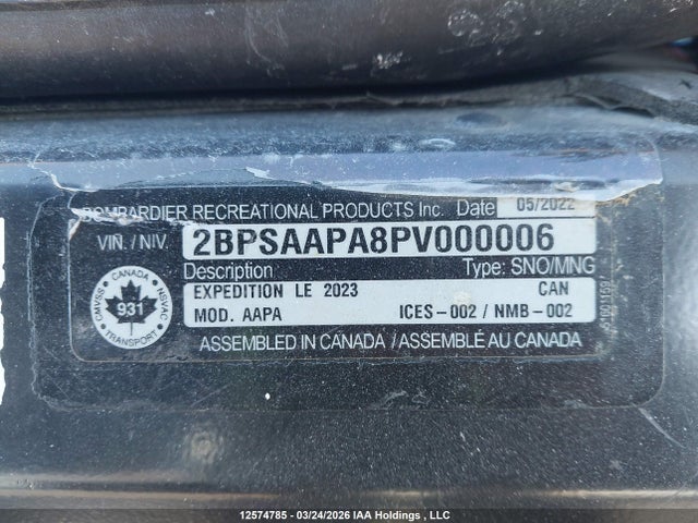 2BPSAAPA8PV000006 Skidoo Skidoo