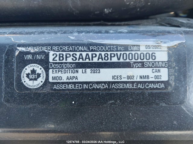 2BPSAAPA8PV000006 Skidoo Skidoo