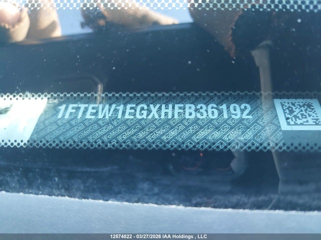 12574822 :رقم المزاد ، 1FTEW1EGXHFB36192 vin ، 2017 Ford F150 Supercrew مزاد بيع
