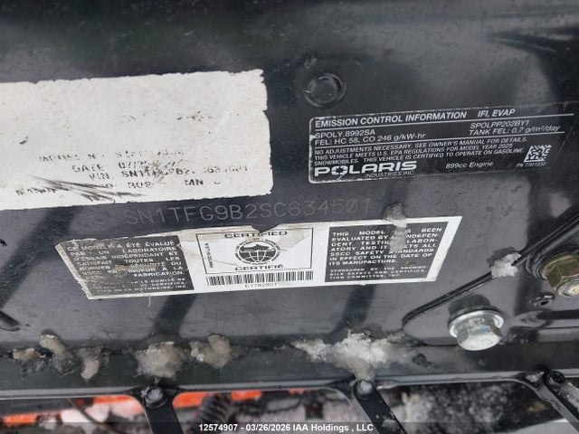 Polaris 900 Pro Rmk 2025 SN1TFG9B2SC634501 Image 13