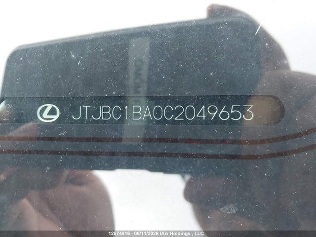 12574916 :رقم المزاد ، JTJBC1BA0C2049653 vin ، 2012 Lexus Rx 450 مزاد بيع
