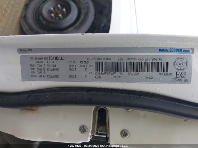 Продажа на аукционе авто 2016 Jeep Patriot, vin: 1C4NJRAB8GD740938, номер лота: 12574923