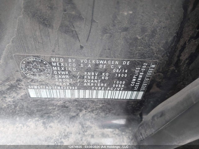 3VW5T7AU1FM026990 Volkswagen Golf GTI