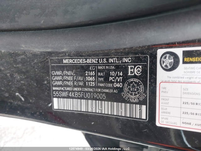 55SWF4KB5FU019005 Mercedes-Benz C 300 4matic