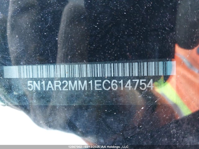 12567002 :رقم المزاد ، 5N1AR2MM1EC614754 vin ، 2014 Nissan Pathfinder Platinum/s/sl/sv مزاد بيع