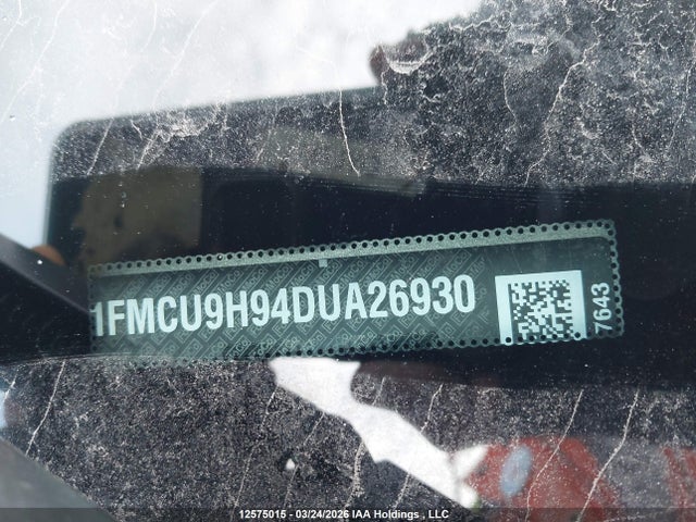 2013 Ford Escape მანქანა იყიდება აუქციონზე, vin: 1FMCU9H94DUA26930, აუქციონის ნომერი: 12575015