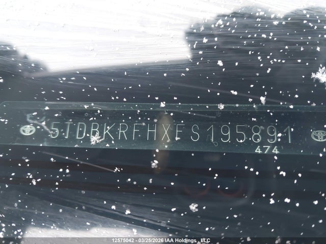 5TDBKRFHXFS195891 Toyota Highlander Le