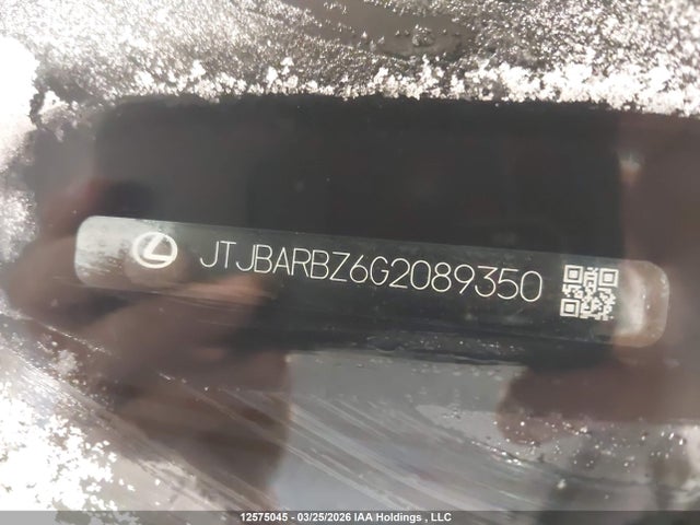 12575045 :رقم المزاد ، JTJBARBZ6G2089350 vin ، 2016 Lexus Nx 200t 200t مزاد بيع