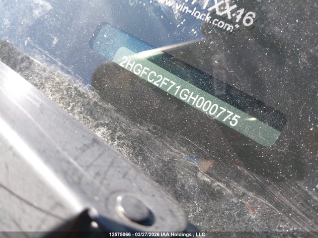 Продажа на аукционе авто 2016 Honda Civic, vin: 2HGFC2F71GH000775, номер лота: 12575066